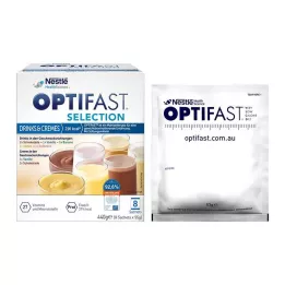 OPTIFAST Seleção Bebidas & Cremes em Pó, 8X55 g