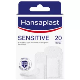 HANSAPLAST Tiras hipoalergênicas de gesso sensível, 20 unidades