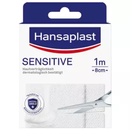 HANSAPLAST Emplastro hipoalergênico sensível 8 cm x 1 m, 1 peça