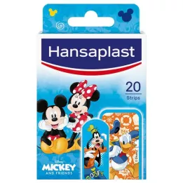 HANSAPLAST Tiras de gesso infantil Mickey & Friends, 20 unidades