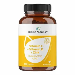 Cápsulas Ultra para o Sistema Imunológico com Vitamina C, Vitamina D e Zinco, 120 unidades