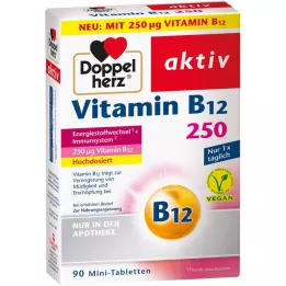 DOPPELHERZ Vitamina B12 250 comprimidos ativos, 90 unidades