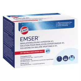EMSER Solução inalatória hipertônica 4%, 20X5 ml