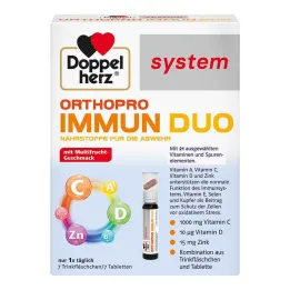 Ampolas para beber do sistema Doppelherz Orthopro Immun Duo, 7 unidades
