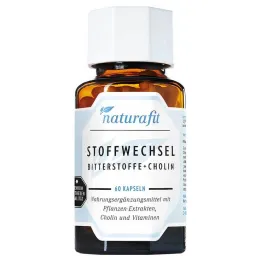 Naturafit Metabolismo Substâncias Amargas + Cápsulas de Colina, 60 unid