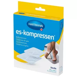 ES-KOMPRESSEN estéril 10x10 cm 8 camadas 17 camadas, 5X2 peças