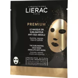LIERAC Máscara Premium Perfecting Gold Sheet, 1X20 ml