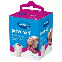 PEHA-HAFT Bandagem de fixação sem látex 6 cm x 4 m OTC, 1 pc