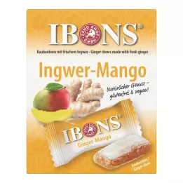 IBONS Caixa de gengibre e manga, balas de mascar, 60 g