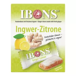 IBONS Bala de mascar de gengibre e limão, 60 g