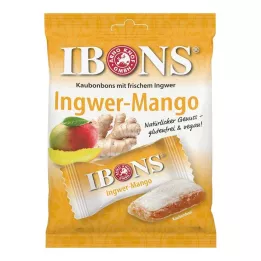 IBONS Saco de balas de mascar de gengibre e manga, 92 g