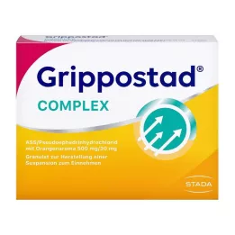 GRIPPOSTAD Complexo ASS/Pseudoeph.500/30 mg Laranja, 20 pcs