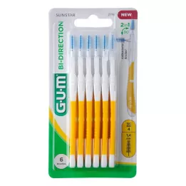 GUM Bi-Direction Interdentalb.1.4 mm amarelo, 6 peças