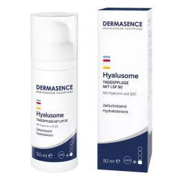 DERMASENCE Emulsão de Cuidados Diurnos Hyalusome LSF 50, 50 ml