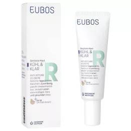 EUBOS KÜHL &amp; KLAR Anti-Vermelhidão CC Creme LSF 50, 30 ml