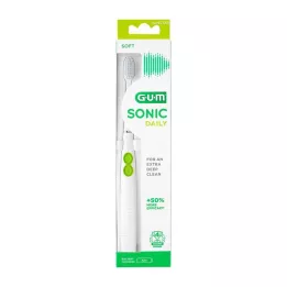 GUM SONIC DAILY Escova de dentes sônica branca, 1 peça