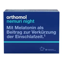 Grânulos noturnos Orthomol nemuri, 30x10 g