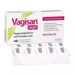 VAGISAN supositórios vaginais septados com iodopovidona, 10 unidades