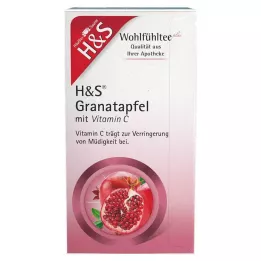 H&S Romã com Vitamina C Sacos Filtrantes, 20X2 g