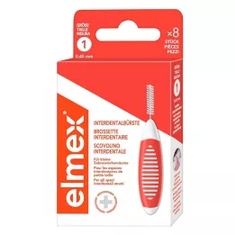 ELMEX Escovas interdentais ISO tamanho 1 0,45 mm laranja, 8 unidades