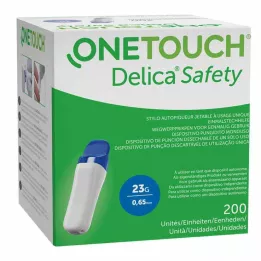 ONE TOUCH Dispositivo de punção descartável Delica Safety 23 G, 200 unidades
