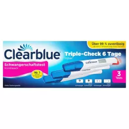 CLEARBLUE Teste de gravidez TripleCheck ultra-precoce, 3 unidades