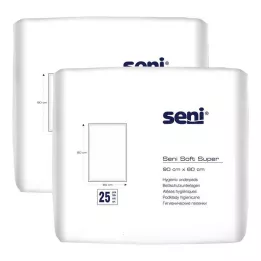 SENI Protetor de cama super macio 60x90 cm, 2X25 pcs