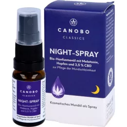 CANOBO Spray noturno 3,5% lúpulo/melatonina CBD orgânico, 10 ml