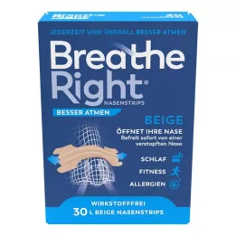 BESSER Atmen Breathe Right tampão nasal grande bege, 30 unidades