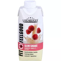 LAYENBERGER Fit+Feelgood Slim Shake Framboesa-Baunilha, 330 ml