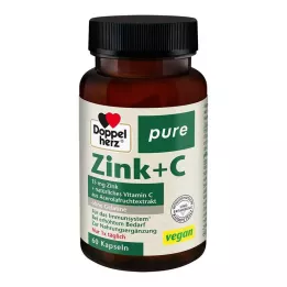 DOPPELHERZ Cápsulas puras de zinco+C, 60 unidades