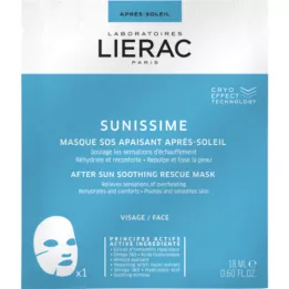 LIERAC Sunissime calmante pós-sol SOS máscara, 1X18 ml