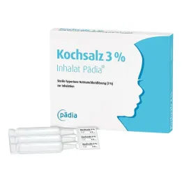 Ampolas pediátricas inalantes de sal de cozinha 3%, 60x4 ml