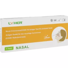 LYHER Cotonete nasal de teste rápido de antígeno, 1 unidade