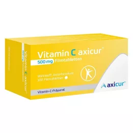 VITAMIN C AXICUR Comprimidos revestidos por película de 500 mg, 100 unidades