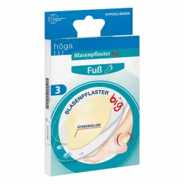 pé de gesso höga blister grande 9,6 x 6,6 cm, 3 unidades