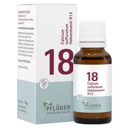 BIOCHEMIE Pflüger 18 Cálcio sulfurato D 12 Glob., 15 g