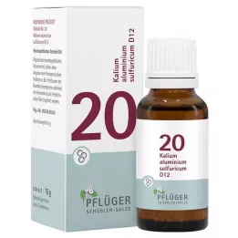 BIOCHEMIE Pflüger 20 Alumínio de potássio.enxofre.D 12 Gl., 15 g