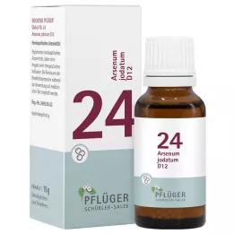 BIOCHEMIE Pflueger 24 Arsenum jodatum D 12 glóbulos, 15 g