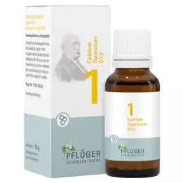 BIOCHEMIE Pflüger 1 Cálcio fluoratum D 12 Glóbulos, 15 g