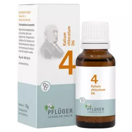 BIOCHEMIE Pflüger 4 Kalium chloratum D 6 Glóbulos, 15 g