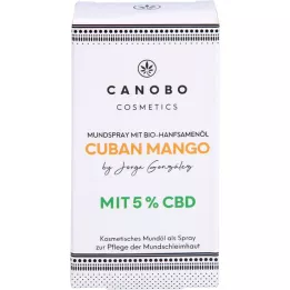 CANOBO Orgânico CBD Spray bucal de manga cubana 5%, 10 ml
