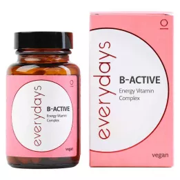 EVERDAYS Complexo vitamínico energético B-ativo vegan Kps, 60 unidades