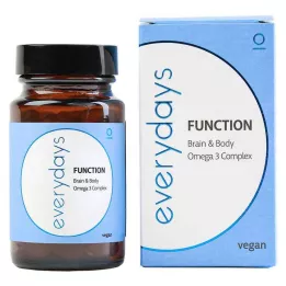 EVERDAYS Função Cérebro &amp; Corpo Omega-3 vegan WKA, 60 unidades