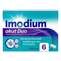 IMODIUM akut Duo 2 mg/125 mg comprimidos, 6 unidades