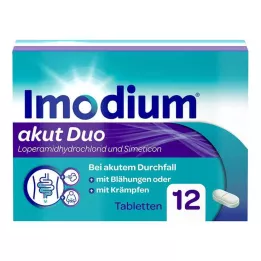 IMODIUM akut Duo 2 mg/125 mg comprimidos, 12 unidades