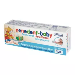 NENEDENT-creme dental para bebês sem flúor, conjunto de cuidados odontológicos, 20 ml