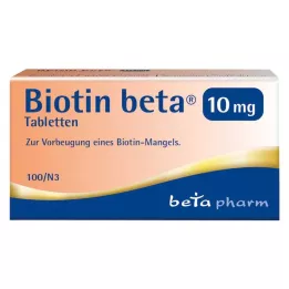 BIOTIN BETA Comprimidos de 10 mg, 100 unidades