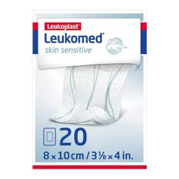 LEUKOMED pele sensível estéril 8x10 cm, 20 unidades