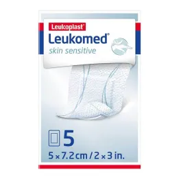 Leukomed® pele sensível 5x7,2 cm, 5 unid